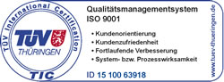 TÜV Qualitätsmanagementsystem ISO 9001